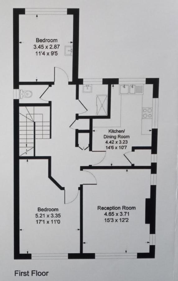 Large 2-Bedroom Maisonette With Free Parking 튀크냄 외부 사진